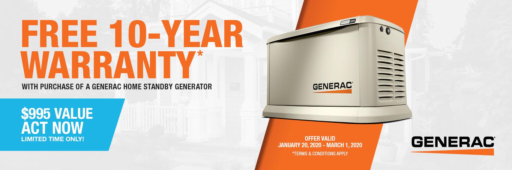 Homestandby Generator Deal | Warranty Offer | Generac Dealer | Carson City, MI